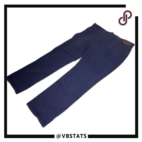 Bonobos Men's Straight Leg Cotton Stretch Chino Pants Navy Blue Size 38x32 - Picture 2 of 7